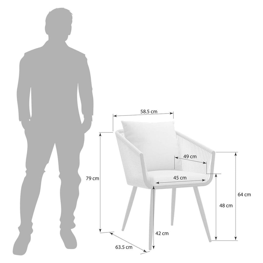 Hagemøbelsett Alex XXL 12 plasser, aluminium/tau 396x110 cm - OUTLIV.