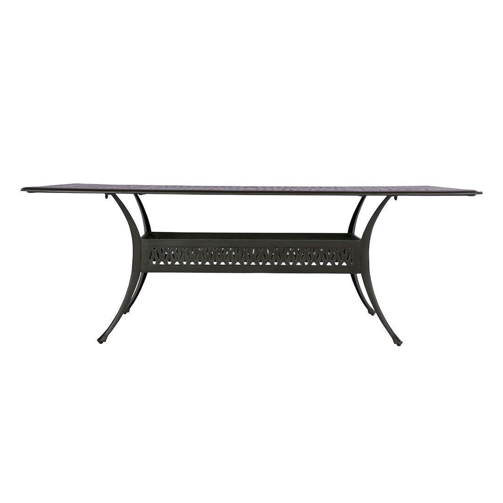 Montert Hagemøbelsett Amalfi 6 plasser aluminium 214x112 cm - Hartman i hage