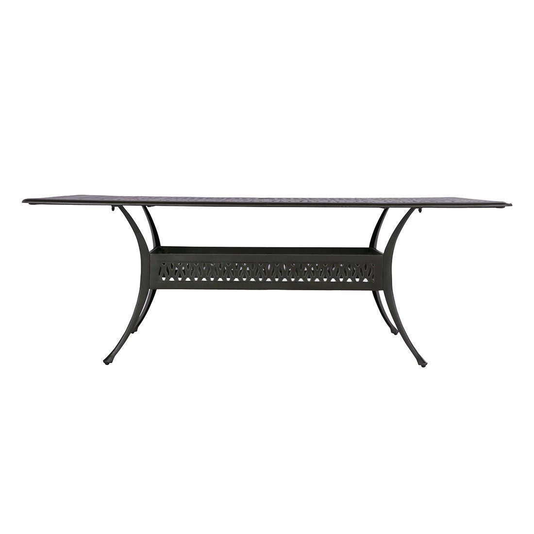 Montert Hagemøbelsett Amalfi 6 plasser aluminium 214x112 cm - Hartman i hage
