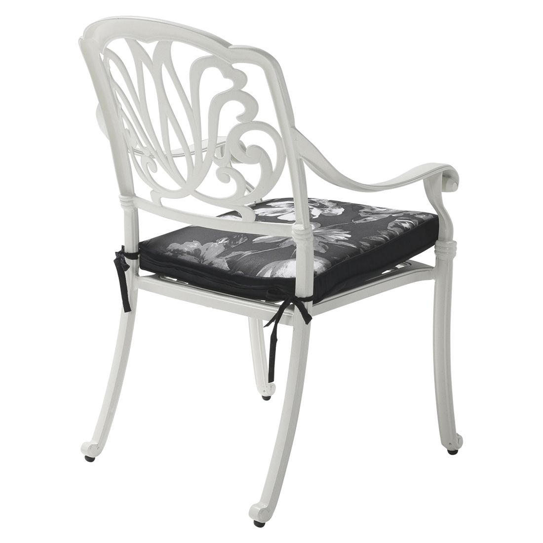 Montert Hagemøbelsett Amalfi aluminium 2 plasser Ø62 cm hvit - Hartman på terrasse