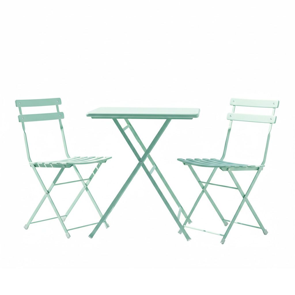 Hagemøbelsett Arc en Ciel 2 plasser stål 70x50 cm bakside