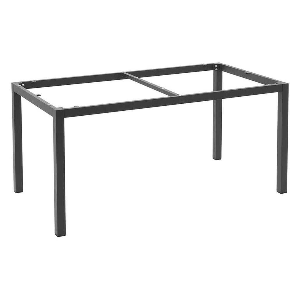 Hagemøbelsett Aruba 4 plasser aluminium 160x90 cm Hartman montert på terrasse