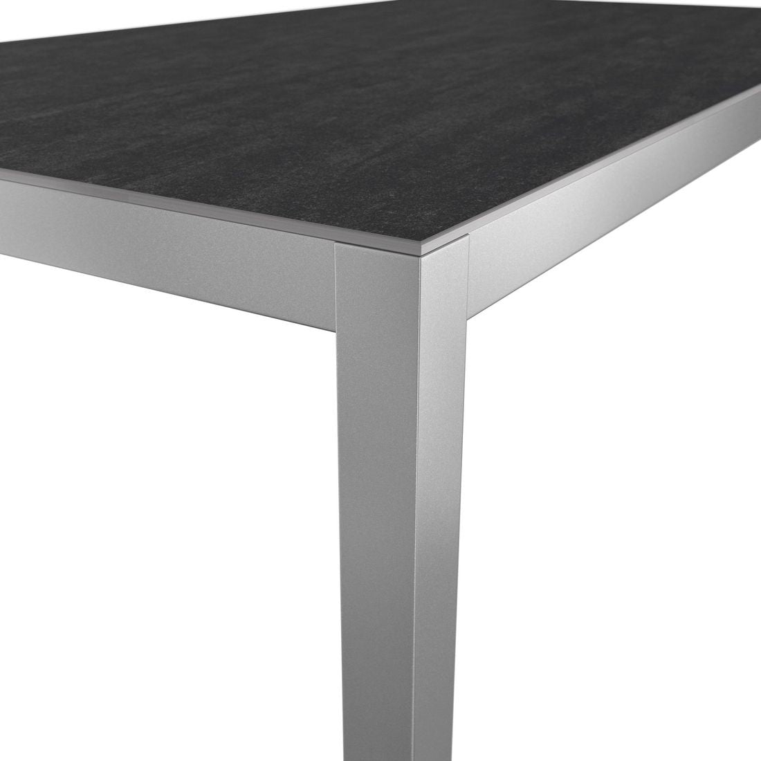 Hagemøbelsett Basic Plus 4 plasser aluminium keramikk tekstur keramikkplate