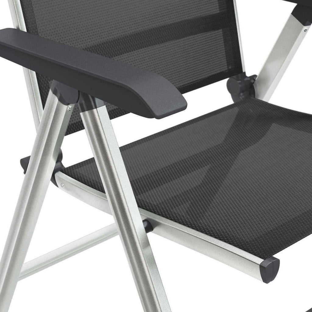 Hagemøbelsett Basic Plus 4 plasser aluminium sett på hage