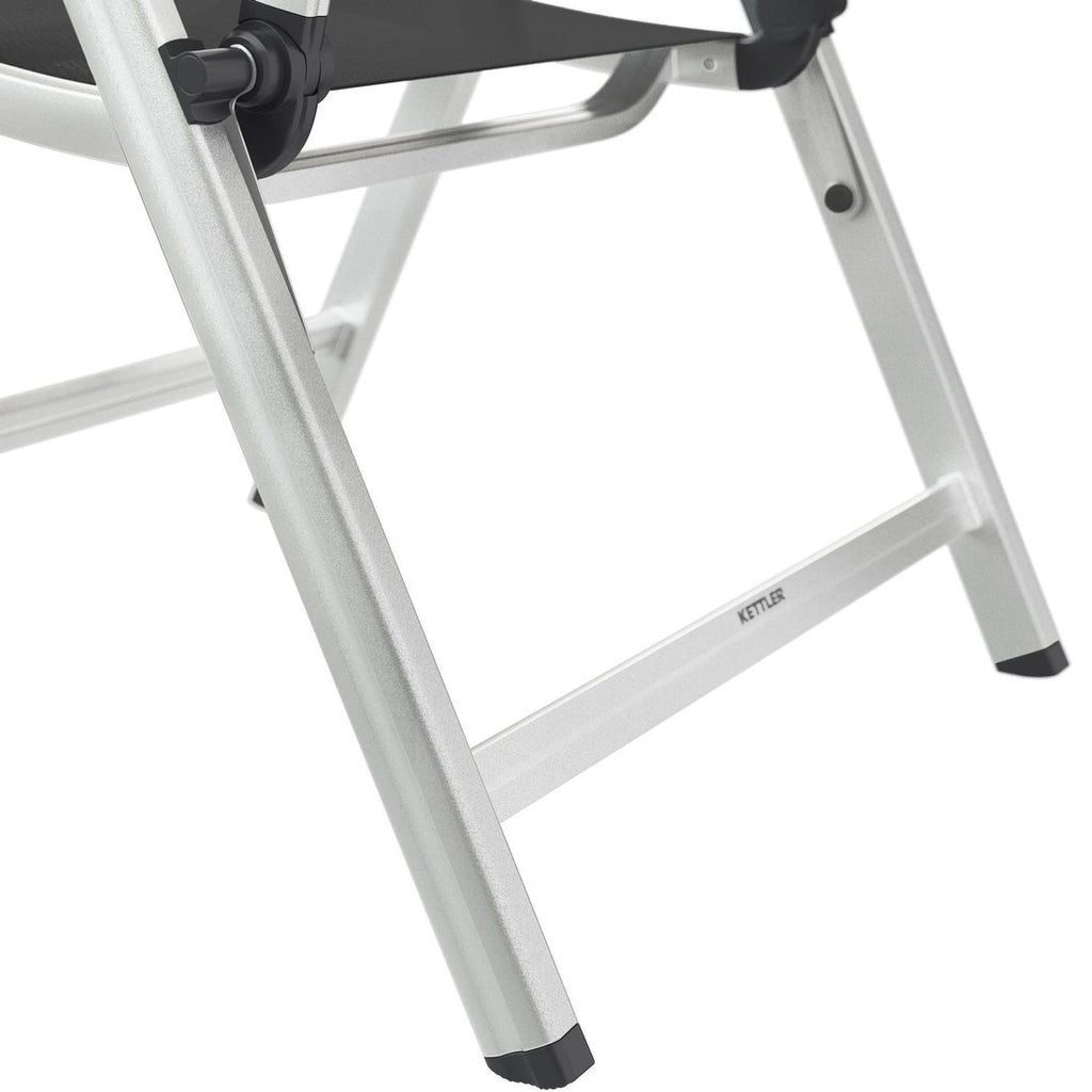 Hagemøbelsett Basic Plus 4 plasser aluminium i naturlig miljø