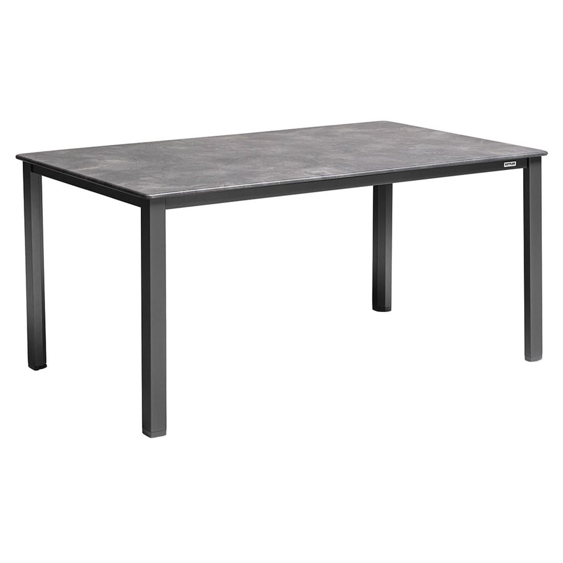 Hagemøbelsett Basic+ 4 plasser aluminium 160x90 cm - Kettler sammenleggbar stol