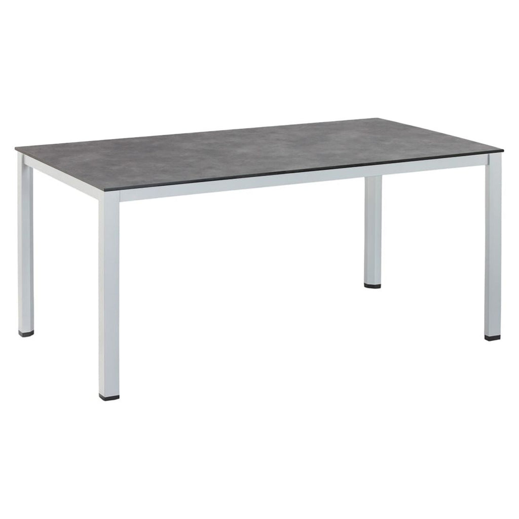 Nærbilde av stol på Hagemøbelsett Basic Plus 4 plasser aluminium HPL 160x95 cm