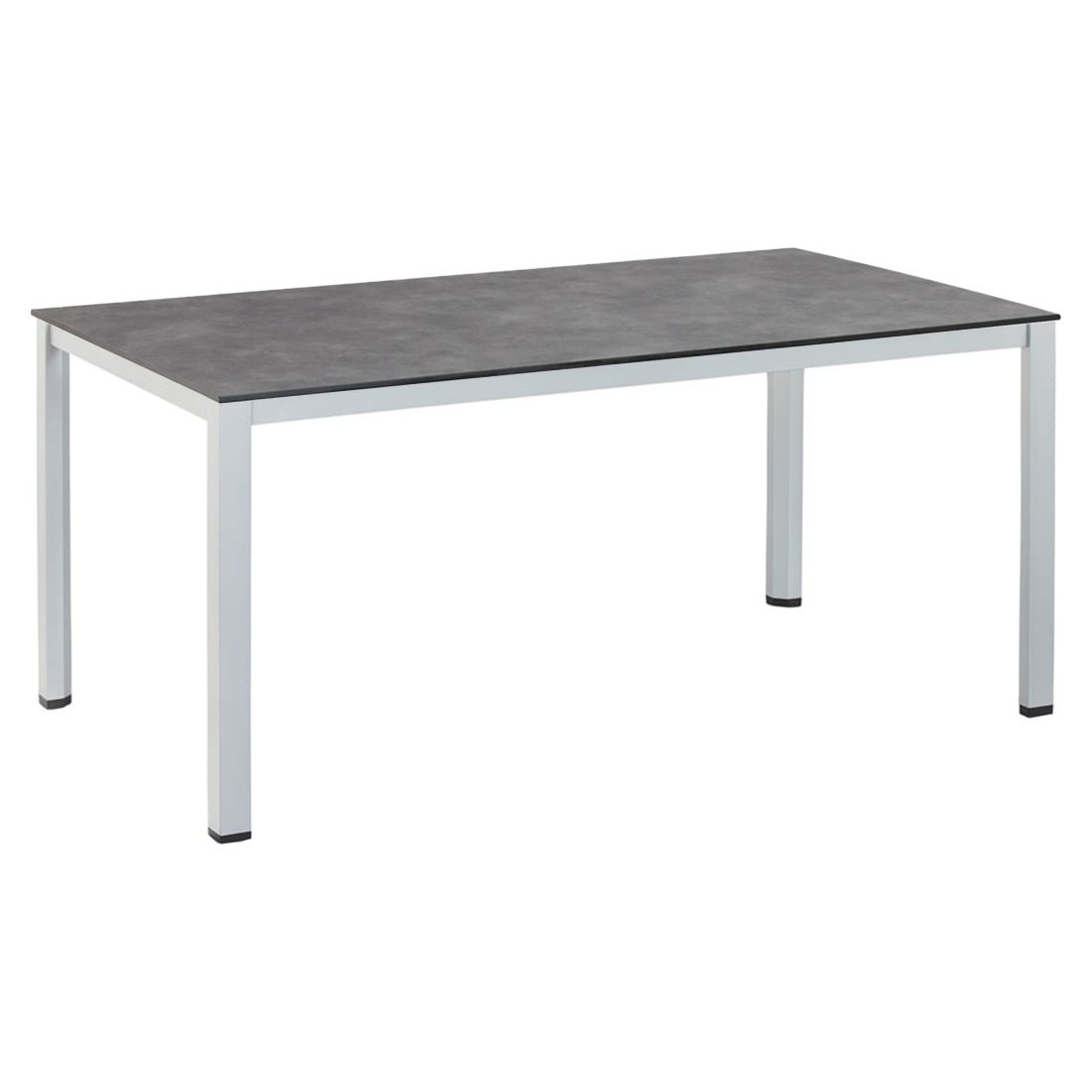 Nærbilde av stol på Hagemøbelsett Basic Plus 4 plasser aluminium HPL 160x95 cm