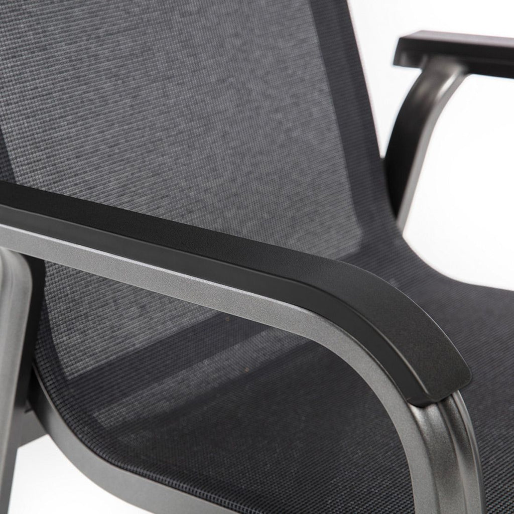Hagemøbelsett Basic Plus aluminium HPL stablede stoler