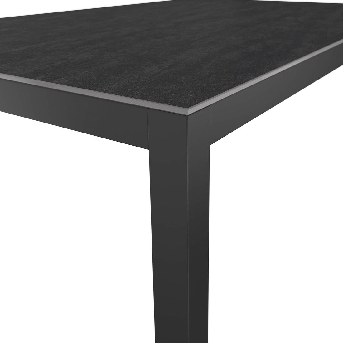 Hagemøbelsett Basic Plus 4 plasser, aluminium keramikk bordben og plate