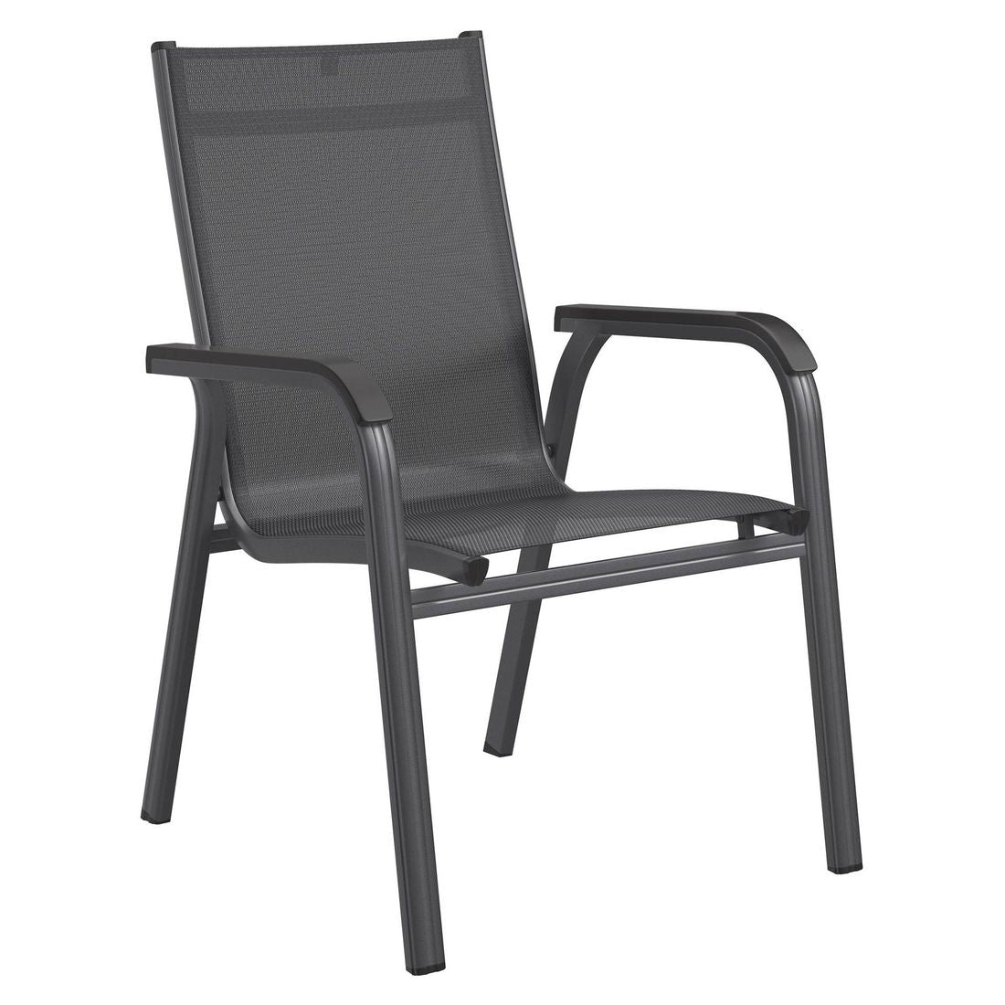 Hagemøbelsett Basic Plus 4 plasser, aluminium keramikk stabelbare stoler
