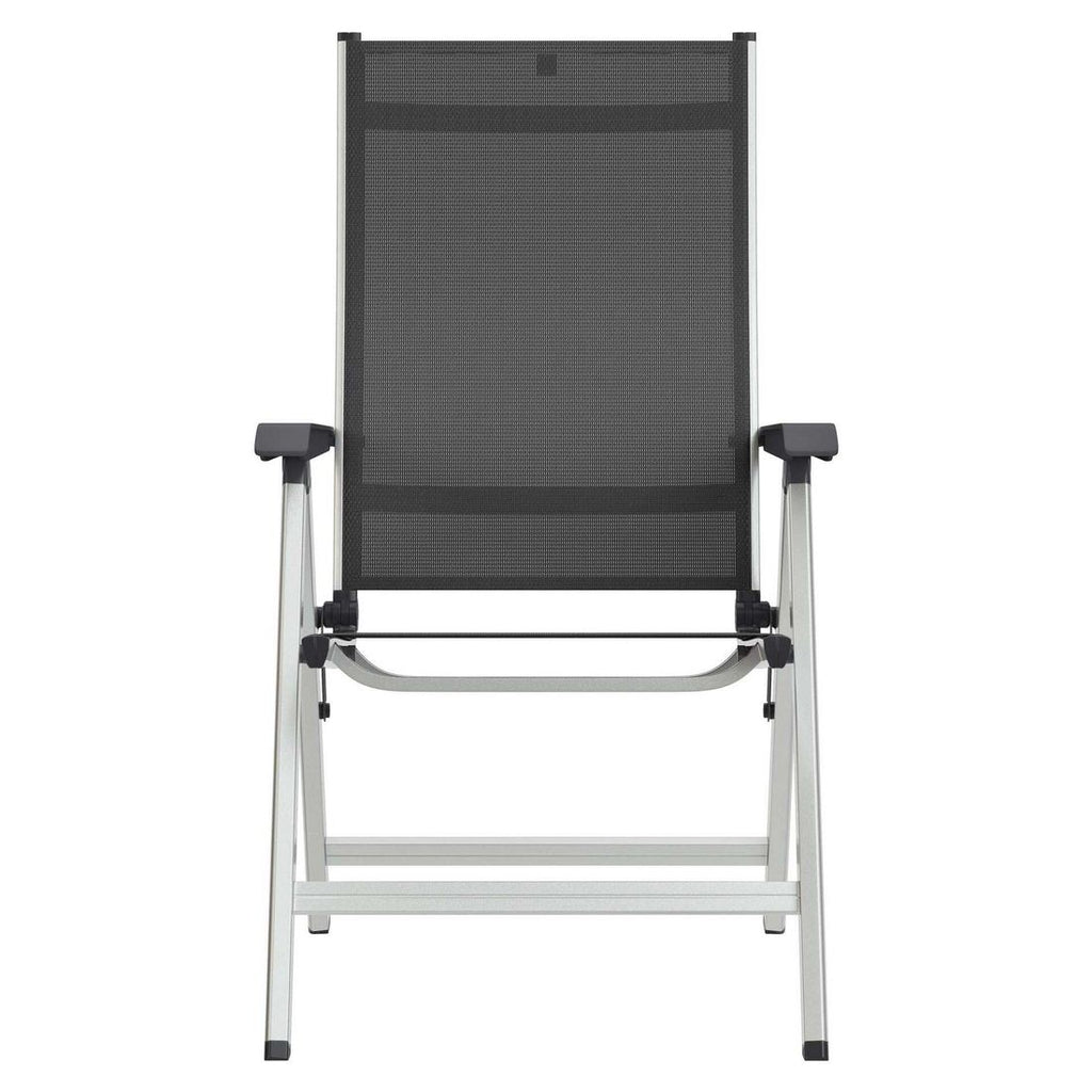 Hagemøbelsett Basic Plus 4 plasser textilen med justerbar ryggstøtte