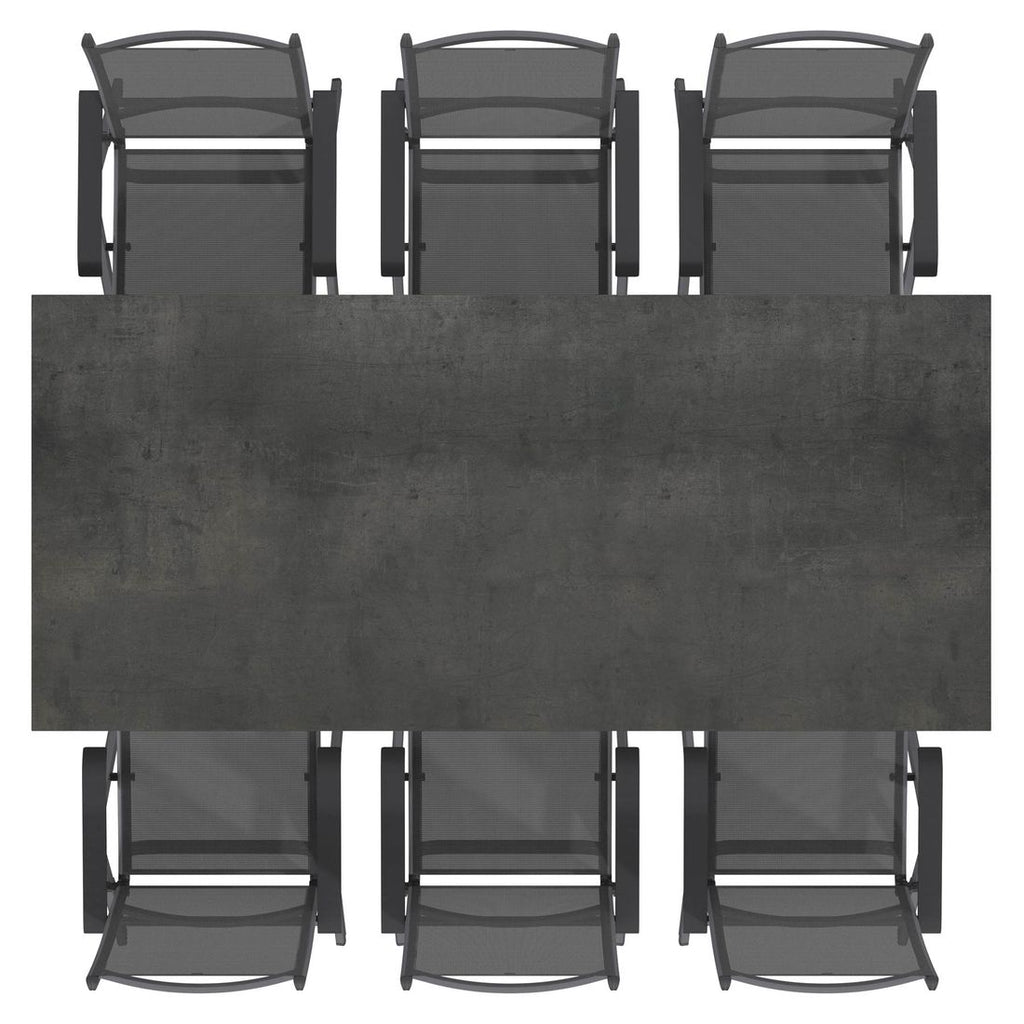 Hagemøbelsett Basic Plus 6 plasser, HPL 220x100 cm - Kettler