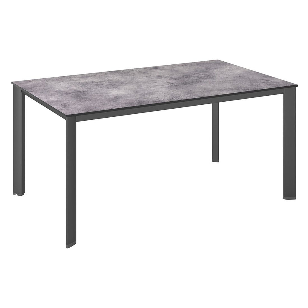 Nærbilde av stol i Hagemøbelsett Basic Plus 6 plasser aluminium HPL 160x95 cm