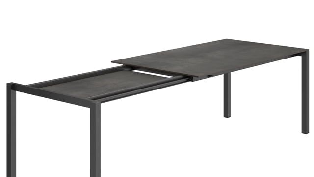 Hagemøbelsett Basic Plus 6 plasser aluminium HPL bakside