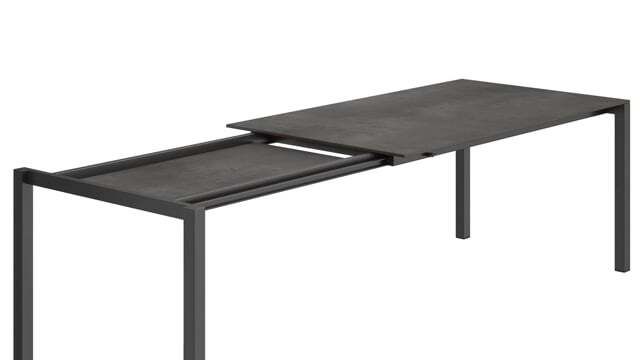 Hagemøbelsett Basic Plus 6 plasser, aluminium HPL forfra