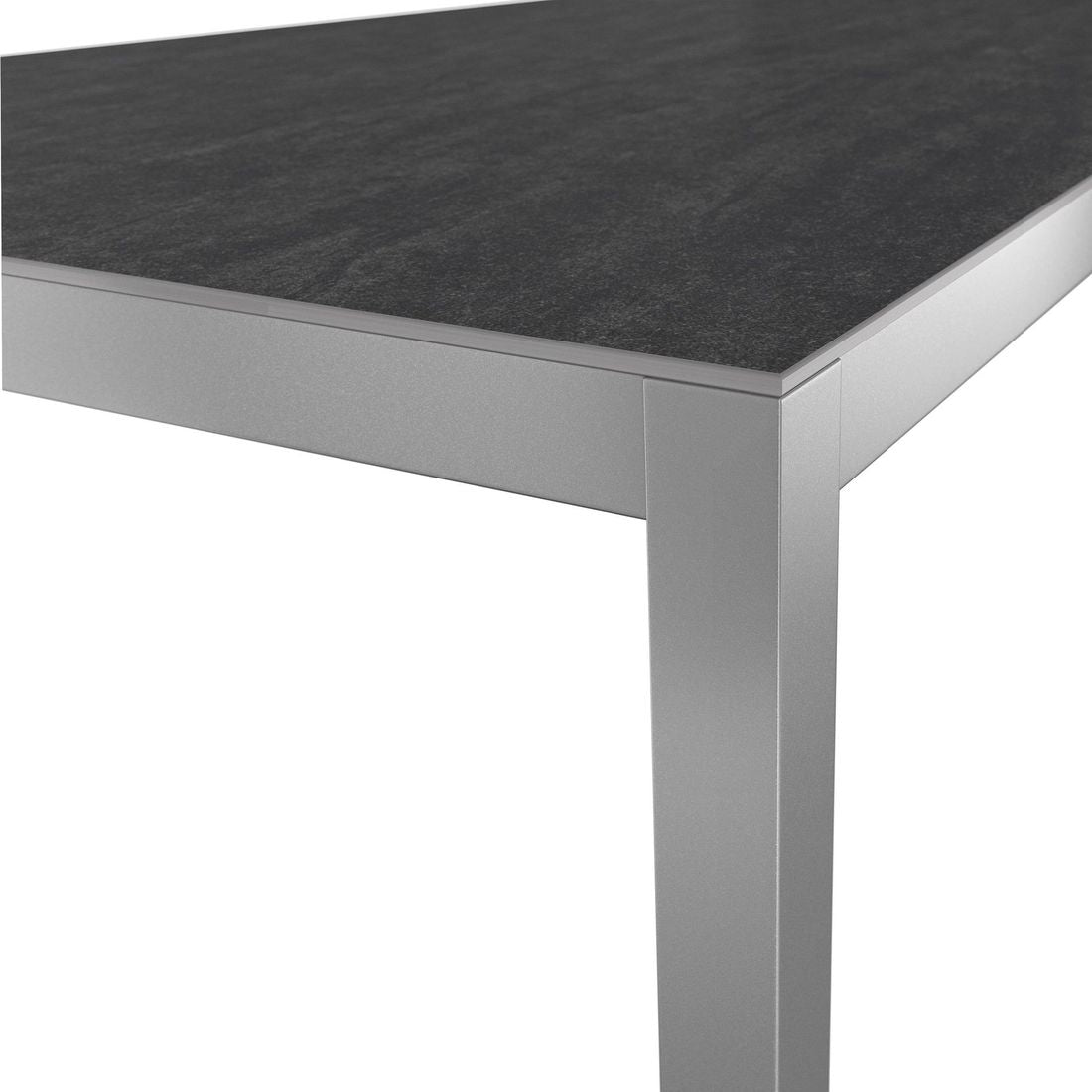 Hagemøbelsett Basic Plus 6 plasser, aluminium keramikk bordplate Dekton