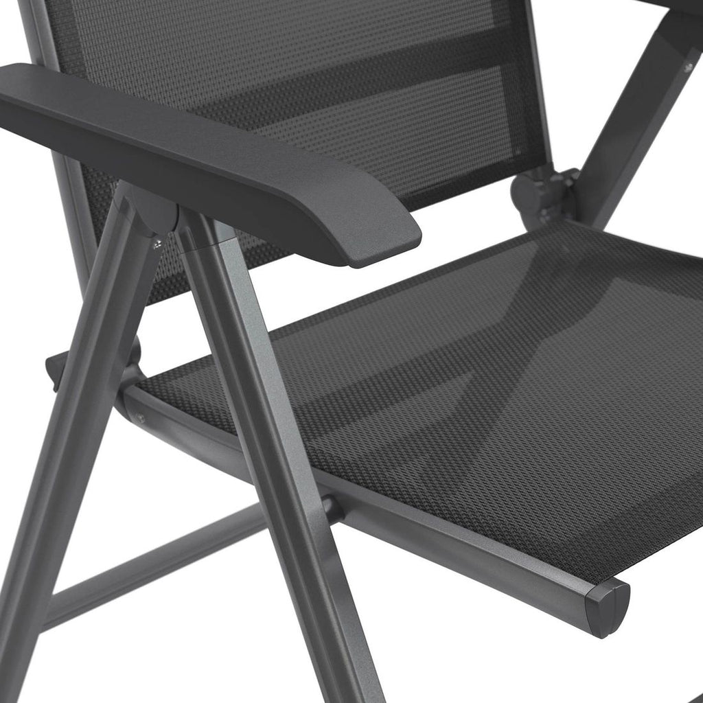 Hagemøbelsett Basic Plus 6 plasser aluminium samlet sett
