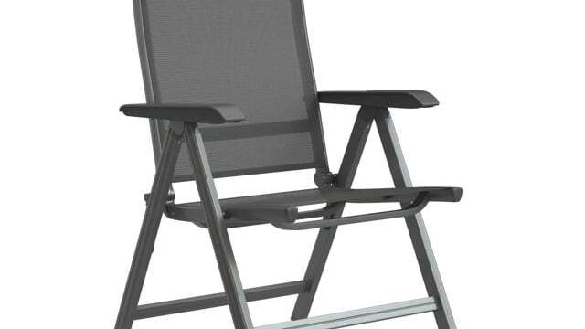 Hagemøbelsett Basic Plus 6 plasser aluminium sett forfra