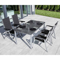 Hagemøbelsett Basic Plus Padded 4 plasser textilen 160x90 cm forfra