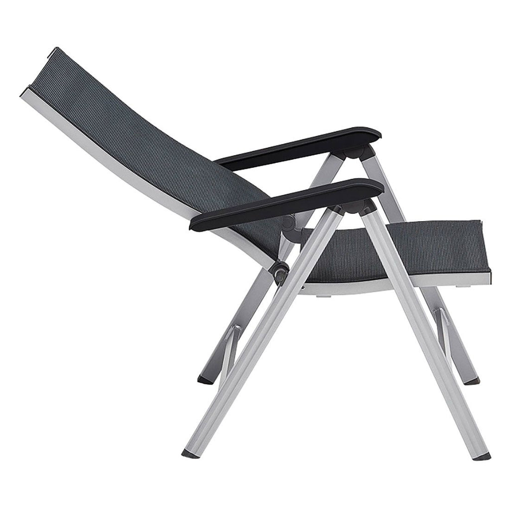 Detalj av tekstilene stoff på Hagemøbelsett Basic+ Premium 4 plasser aluminium HPL 160x95 cm - Kettler