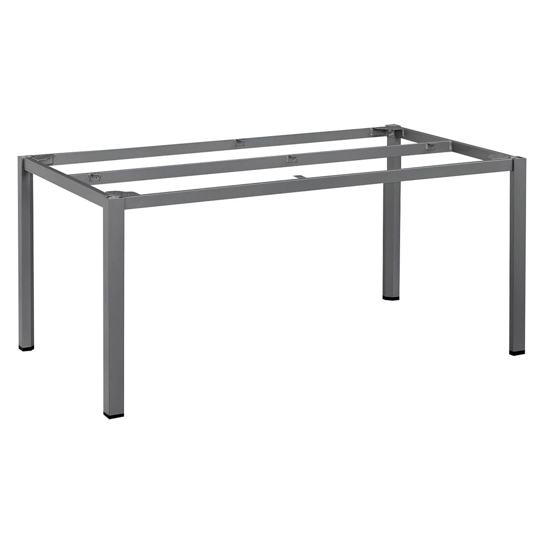 Nærbilde av bordplate på Hagemøbelsett Basic+ Premium 4 plasser antrasitt HPL 160x95 cm