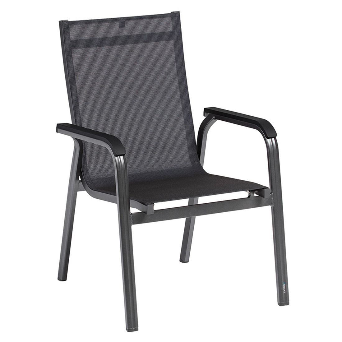 Hagemøbelsett Basic+ Premium 6 plasser aluminium HPL bakside visning