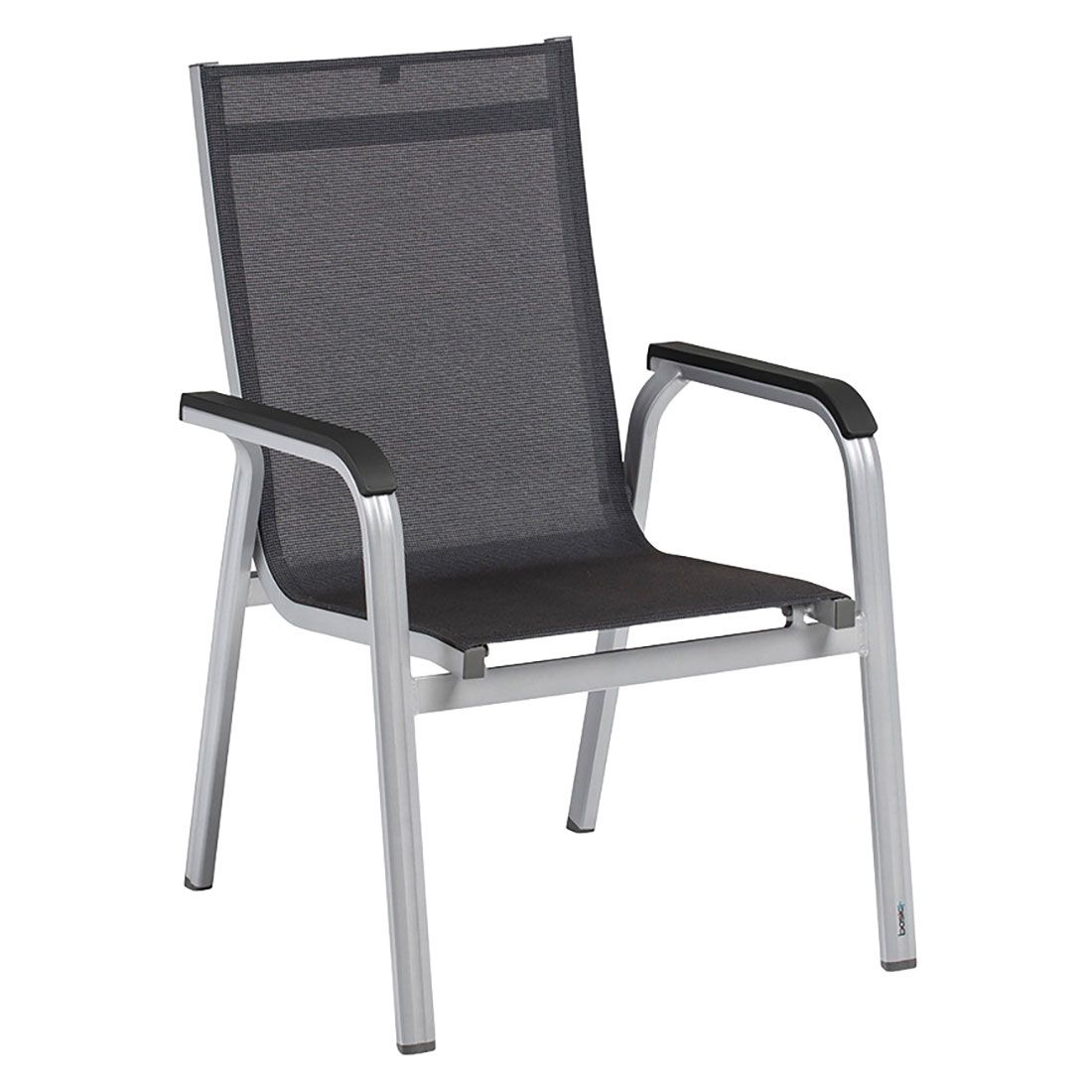 Hagemøbelsett Basic+ Premium 4 plasser aluminium HPL 160x95 cm klappbare stoler