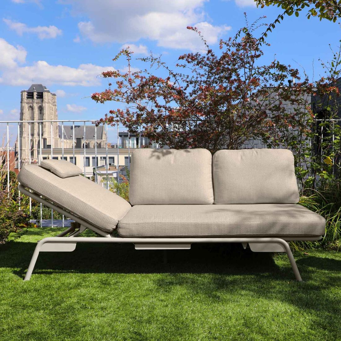 Hagemøbelsett Bee 6 plasser aluminium tekstilene material