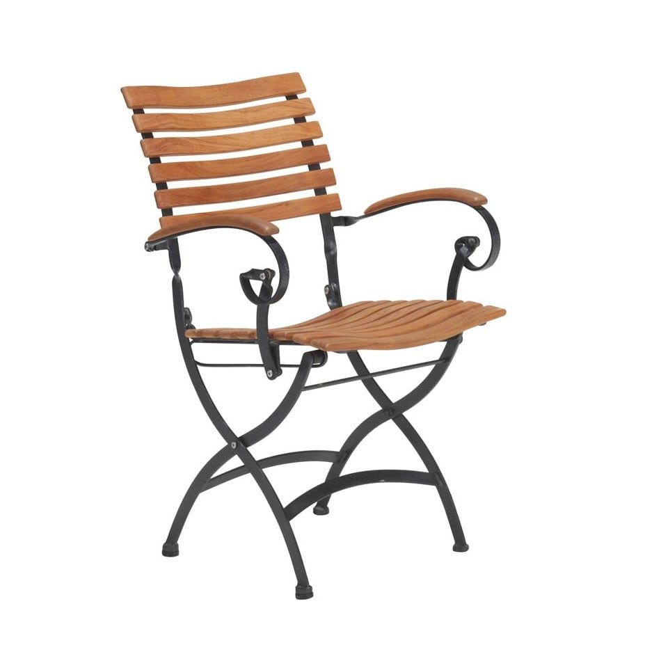 hagemobelsett bellini 4 plasser teak og jern bakside