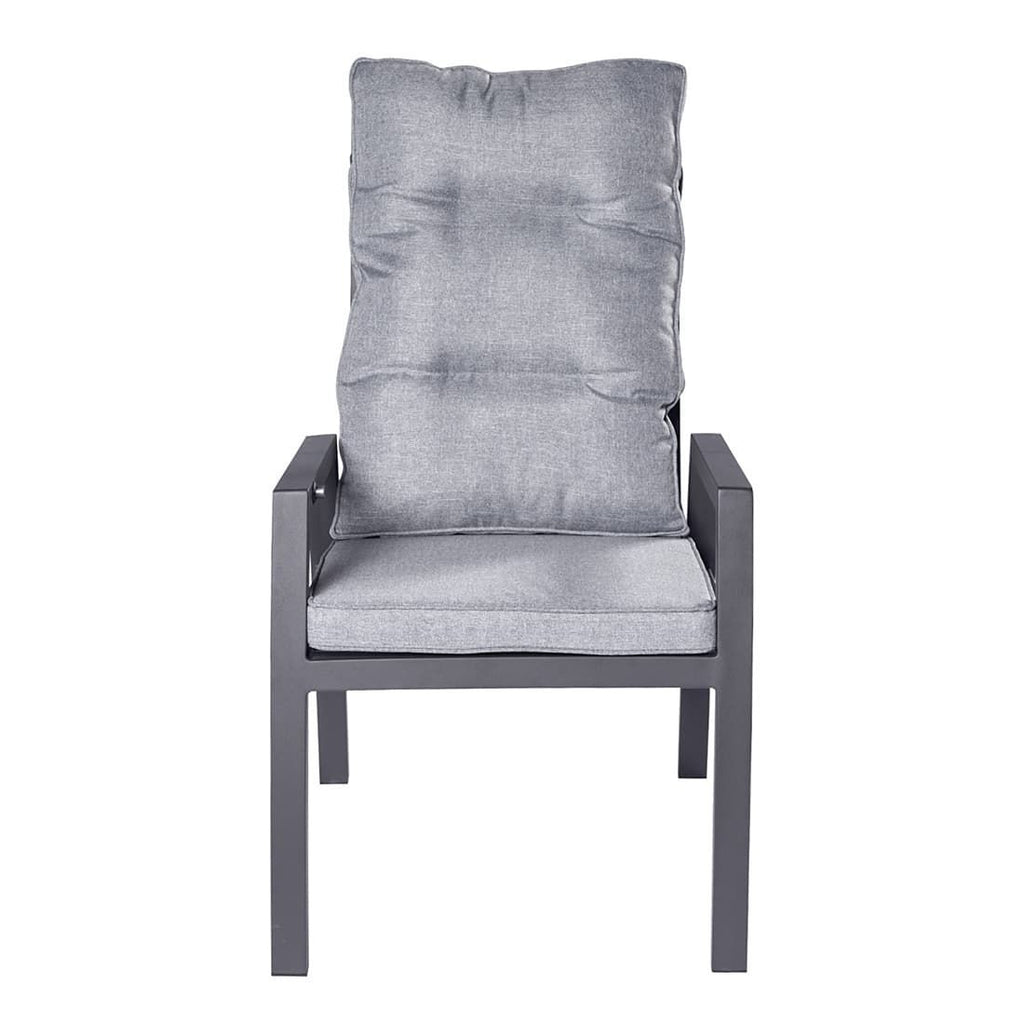 Hagemøbelsett Bondino 6 plasser, uttrekkbart 200/260x100 cm sammenleggbar stol