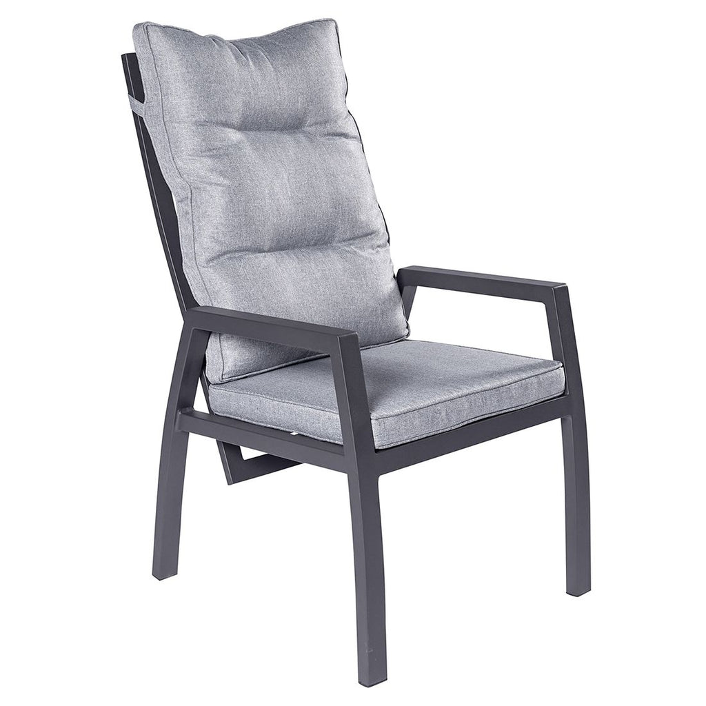 Hagemøbelsett Bondino 6 plasser, uttrekkbart 160/210x90 cm - LC Garden bakside