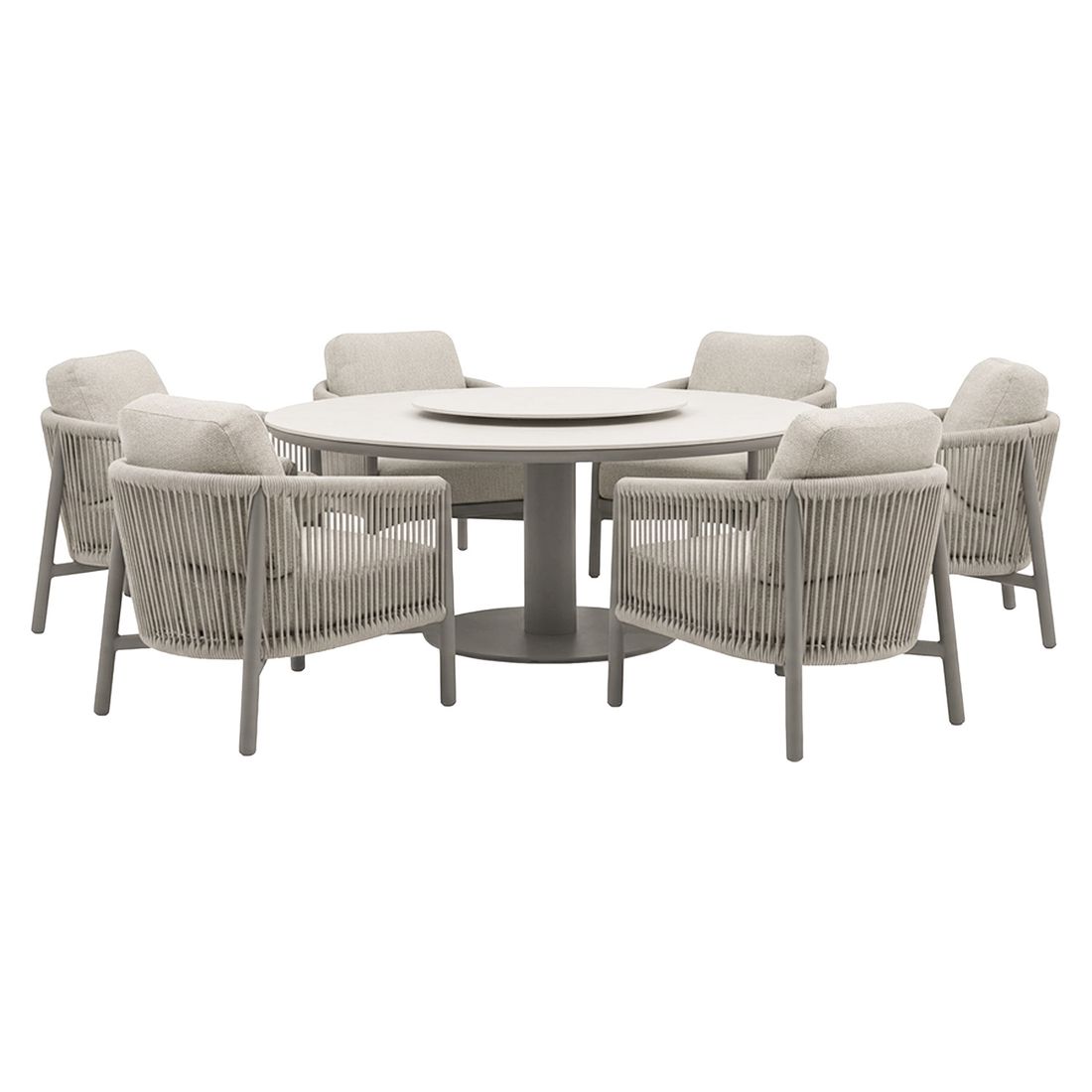 Detaljbilde av Bee Wett-stoff på Hagemøbelsett Bora Bora low dining