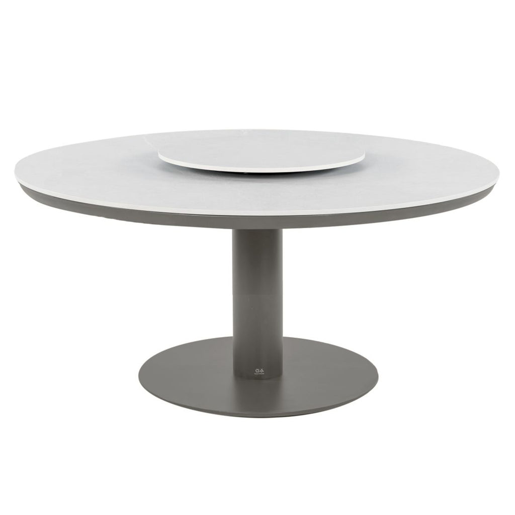 Nærbilde av aluminiumsramme på Hagemøbelsett Bora Bora low dining
