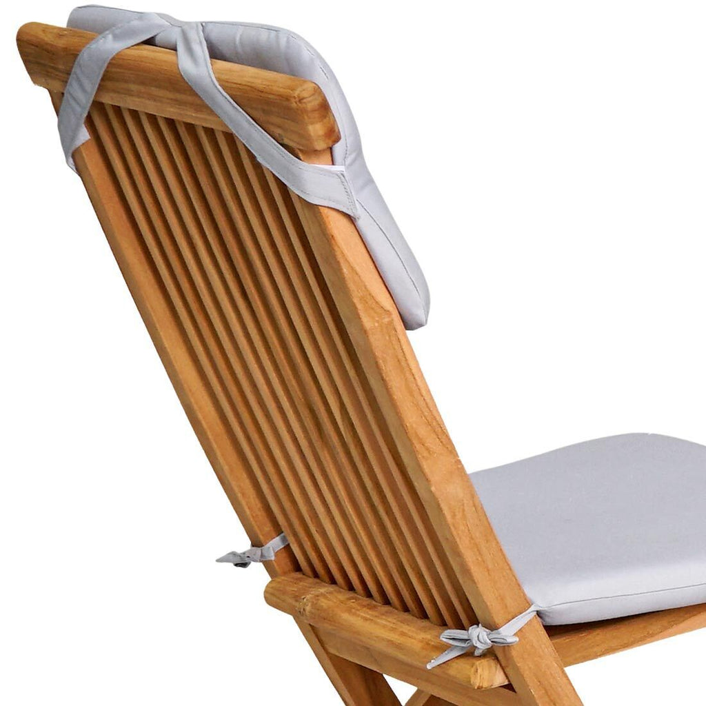 Hagemøbelsett Bristol 2 plasser teak 70x70 cm i naturlig miljø