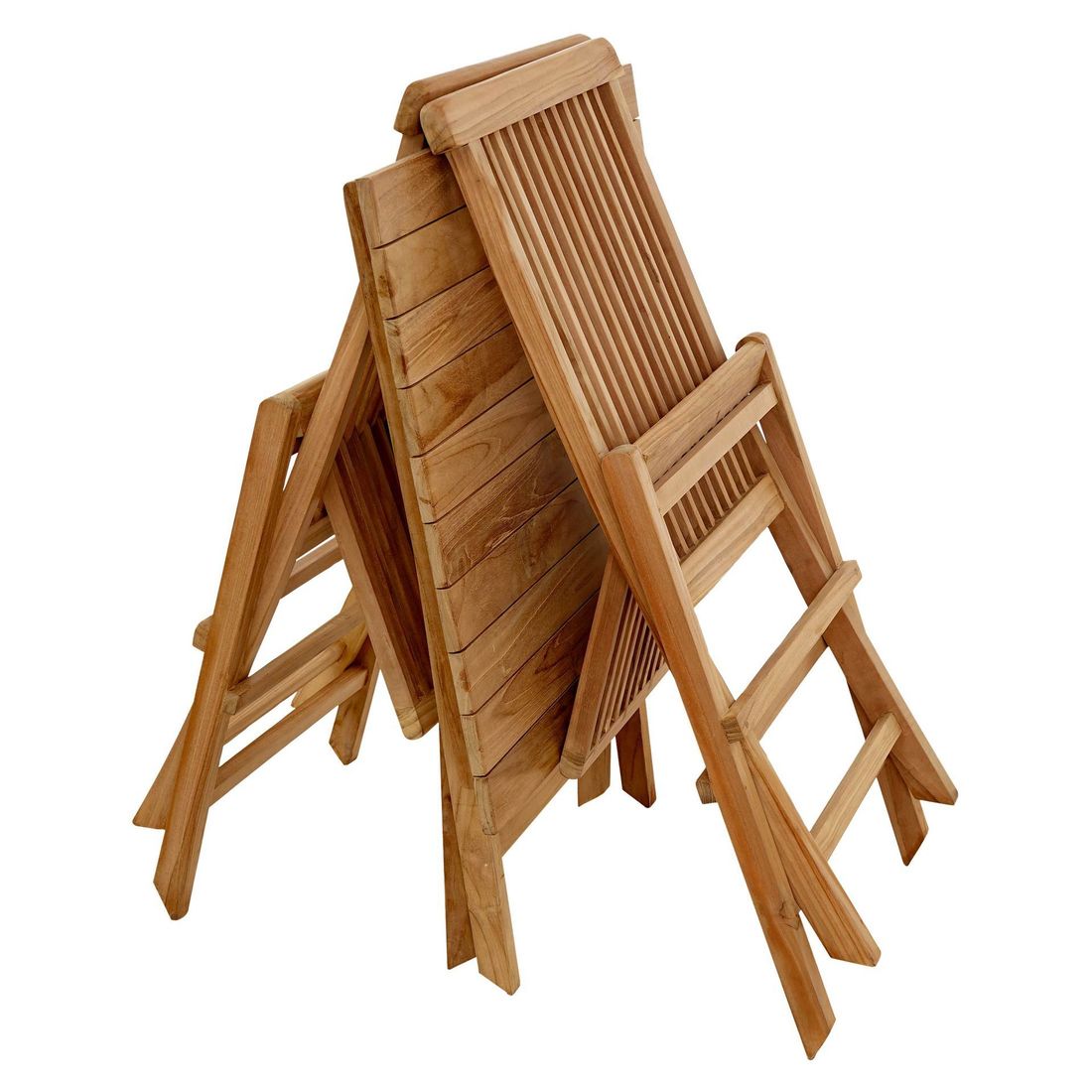 Hagemøbelsett Bristol 2 plasser teak 70x70 cm sett fra siden