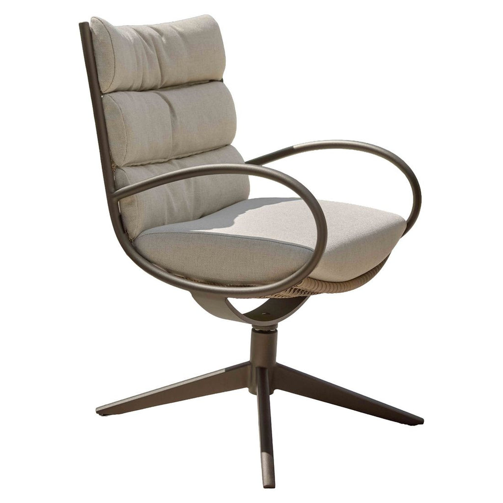 Hagemøbelsett Camp Bay 220x110cm rustfritt stål Apple Bee svingbare stoler