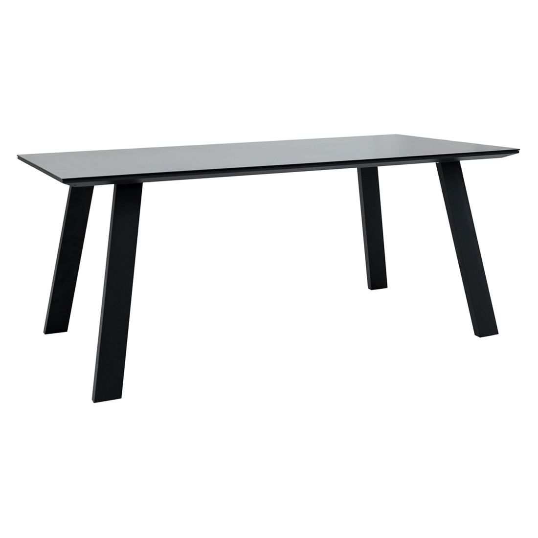 Nærbilde bordplate i glaskeramikk på Hagemøbelsett Canberra 6 plasser aluminium 180x90 cm - OUTLIV