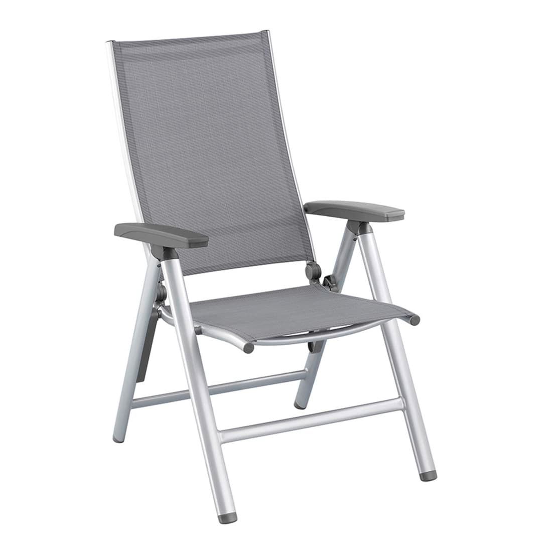 Hagemøbelsett Cirrus 4 plasser aluminium sølv detalj av bordplate