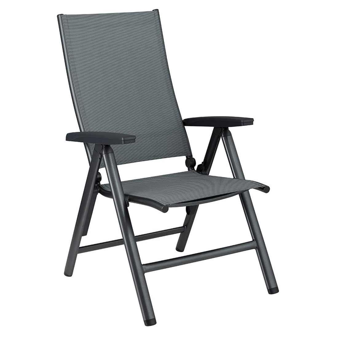 Hagemøbelsett Cirrus 4 plasser aluminium textilen 160x90 cm bakside