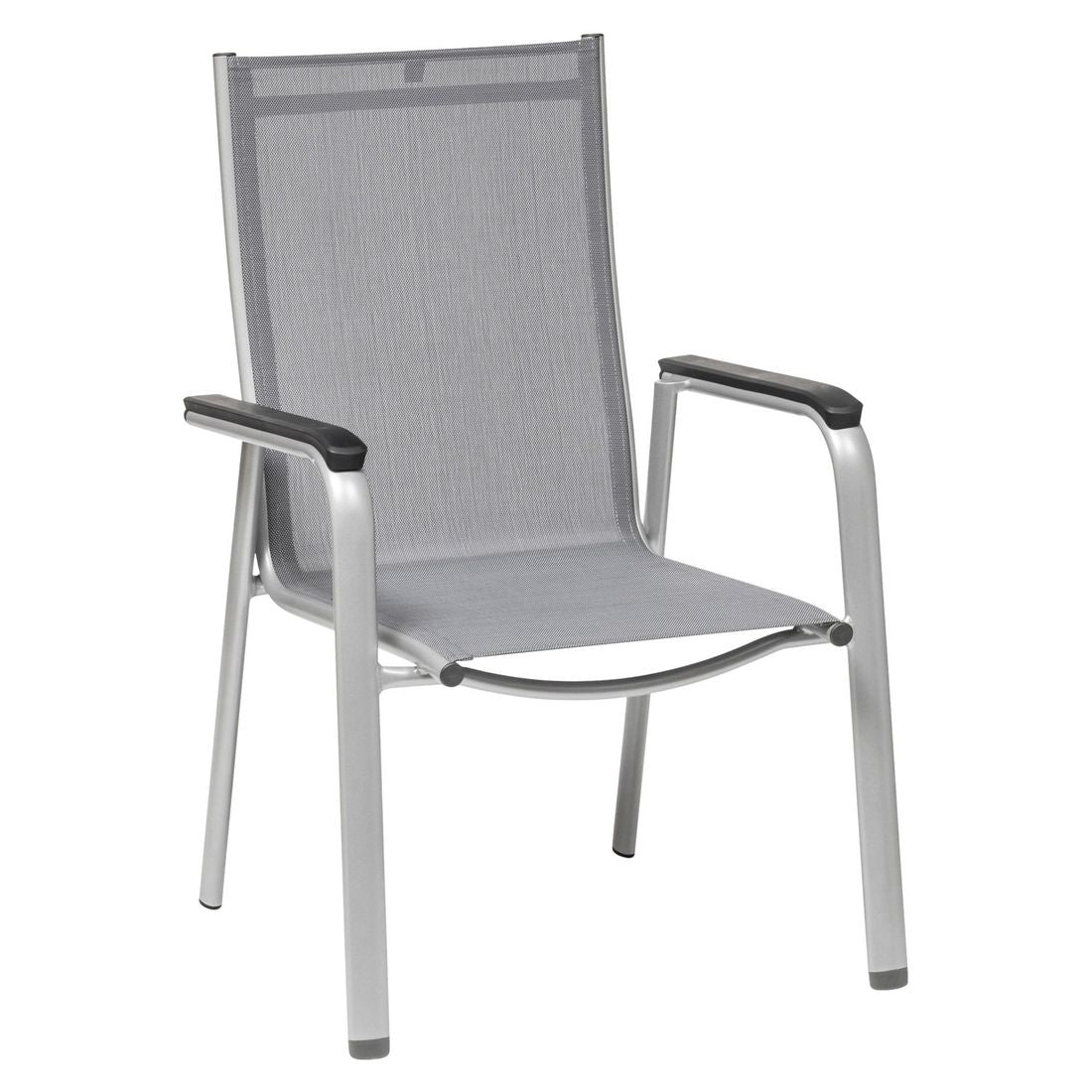 Hagemøbelsett Cirrus 4 plasser aluminium/textilen nærbilde av stol