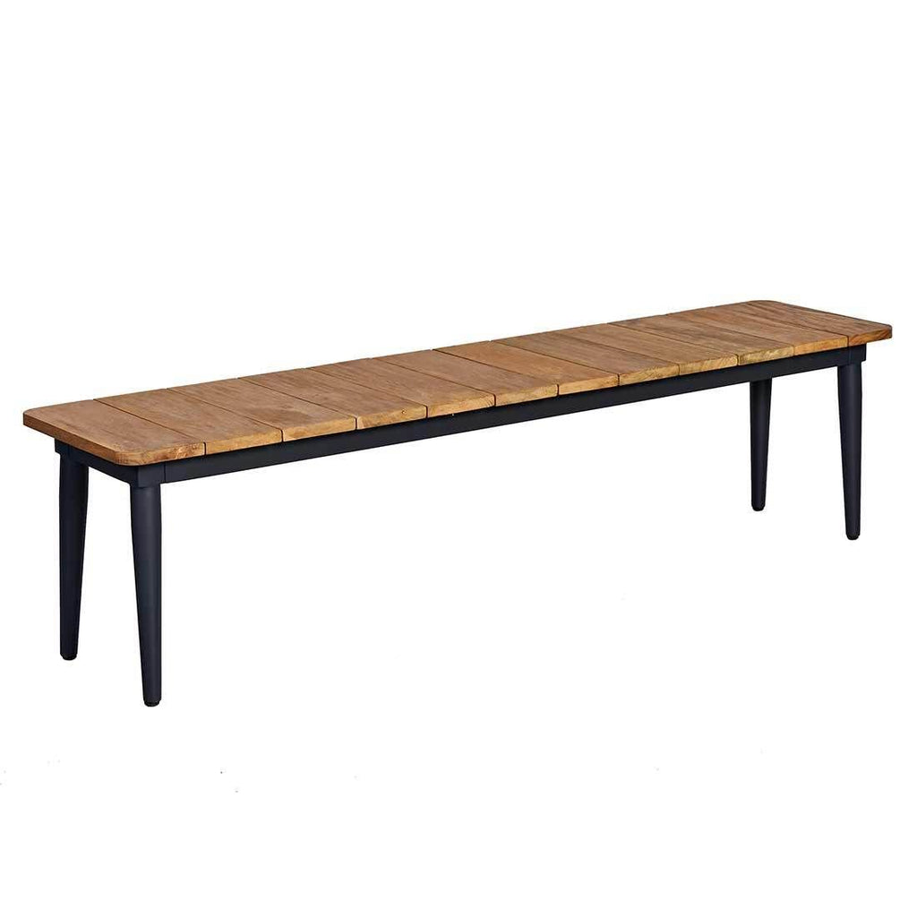 Hagemøbelsett Clark 6 plasser aluminium teak visning av stolseter