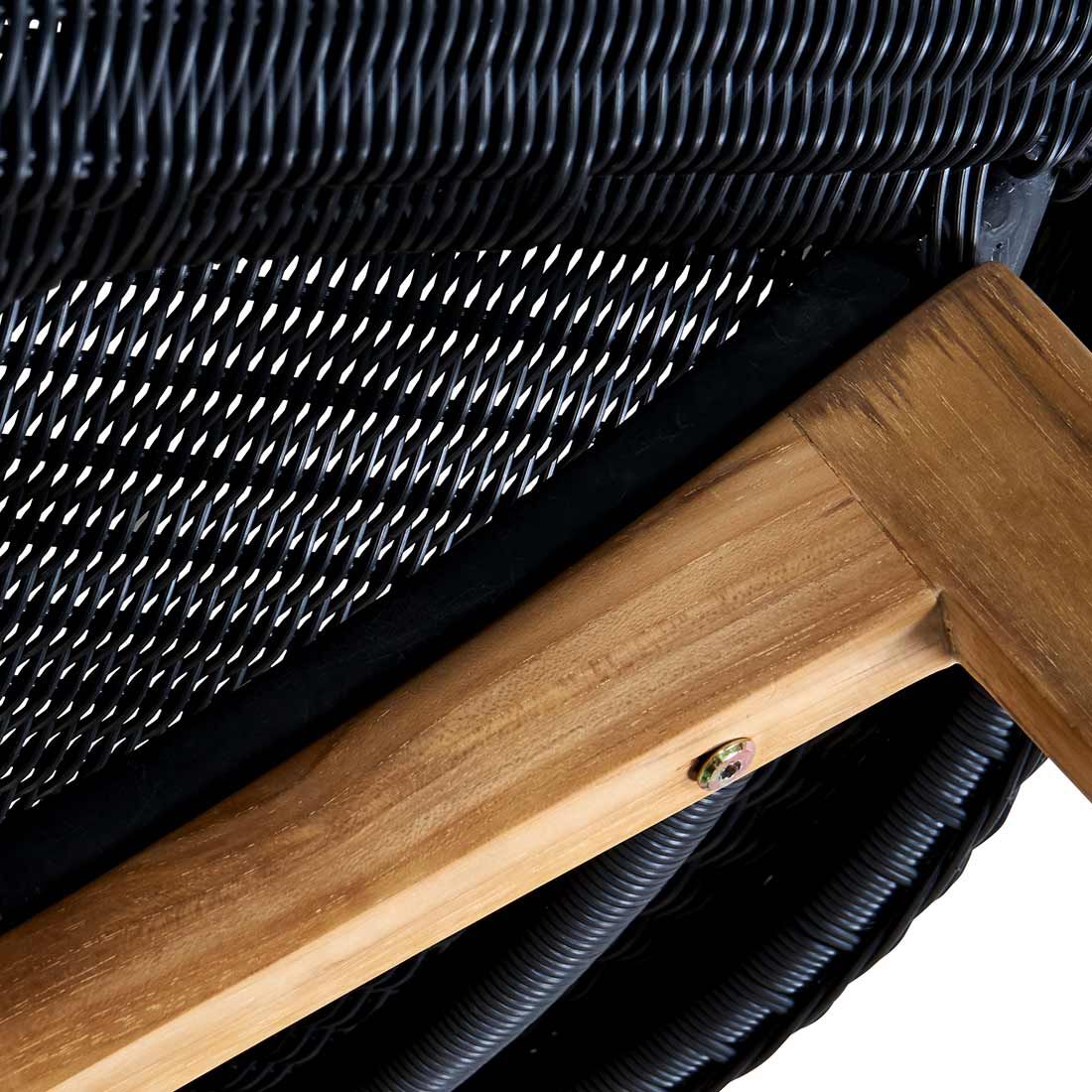 Hagemøbelsett Clovelly 5-delers teak/polyrotting 180x90 cm - OUTLIV.