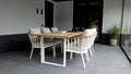 Hagemøbelsett Condor 6 plasser teak aluminium forfra