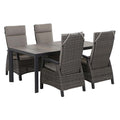 Hagemøbelsett Corido aluminium/keramikk 182x100cm 4 plasser forfra