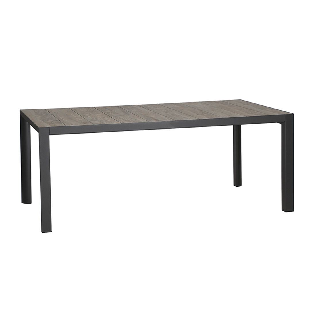 Detalj av keramisk bordplate på Hagemøbelsett Corido aluminium/keramikk 182x100cm 4 plasser