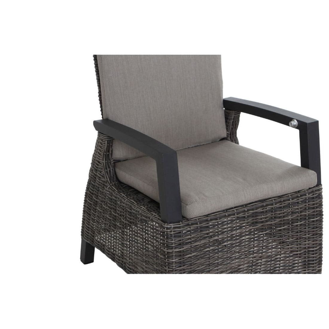 Hagemøbelsett Corido aluminium/keramikk 182x100cm 4 plasser montert i hage