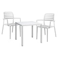 Hagemøbelsett Costa plast 2 plasser 80x80 cm - Nardi forfra