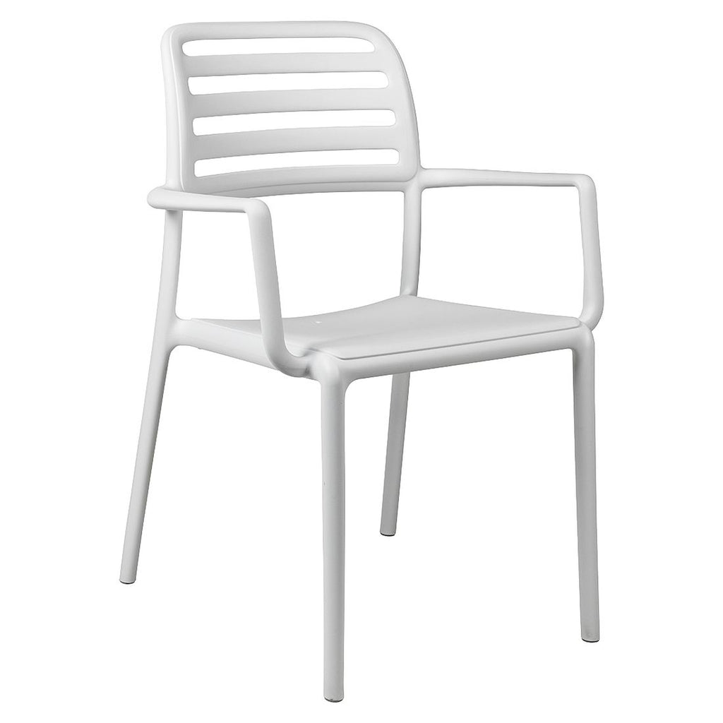 Montert Hagemøbelsett Costa plast 2 plasser 80x80 cm - Nardi på terrasse