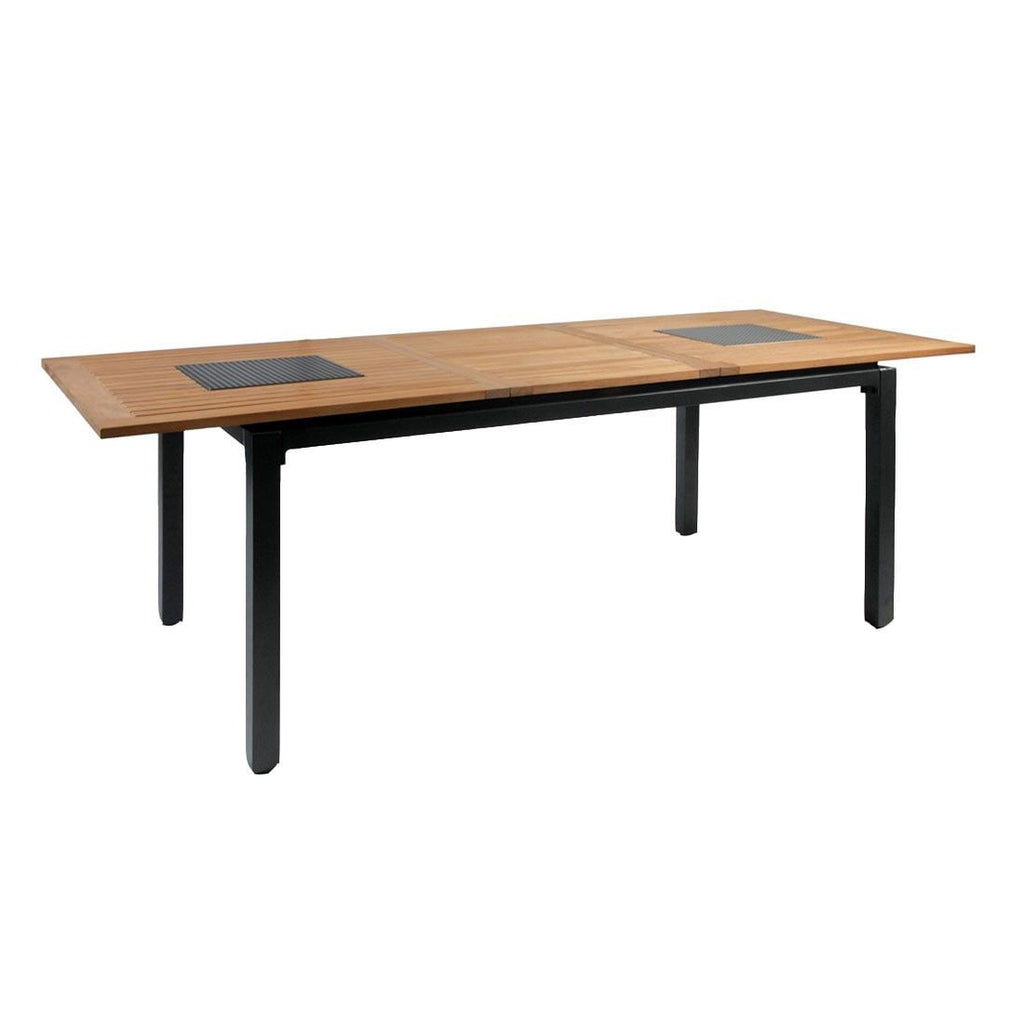 Hagemøbelsett Da Vinci 4 plasser aluminium og textilen detalj av bord